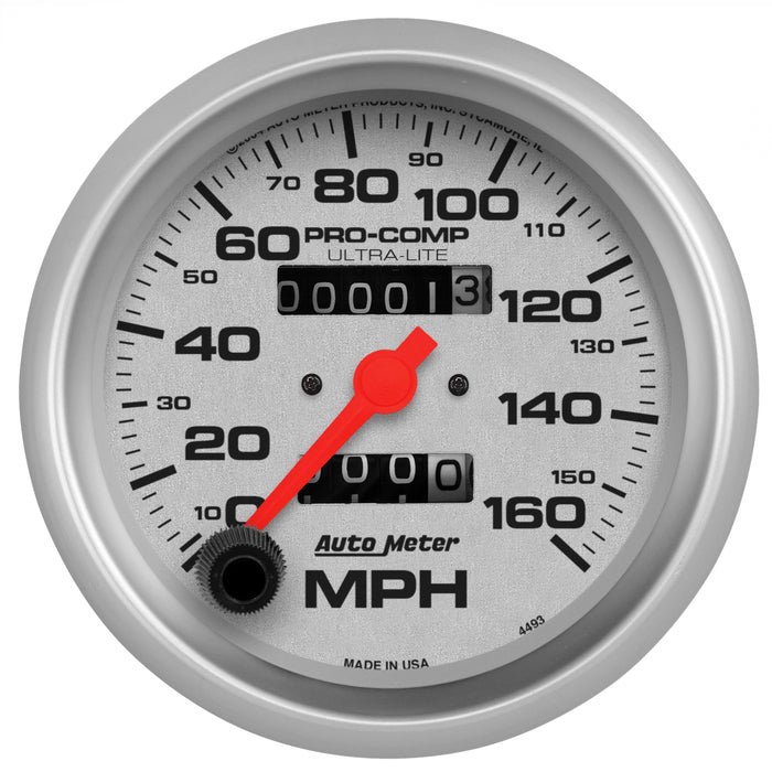 3-3/8 In. SPEEDOMETER 0-160 MPH ULTRA-LITE