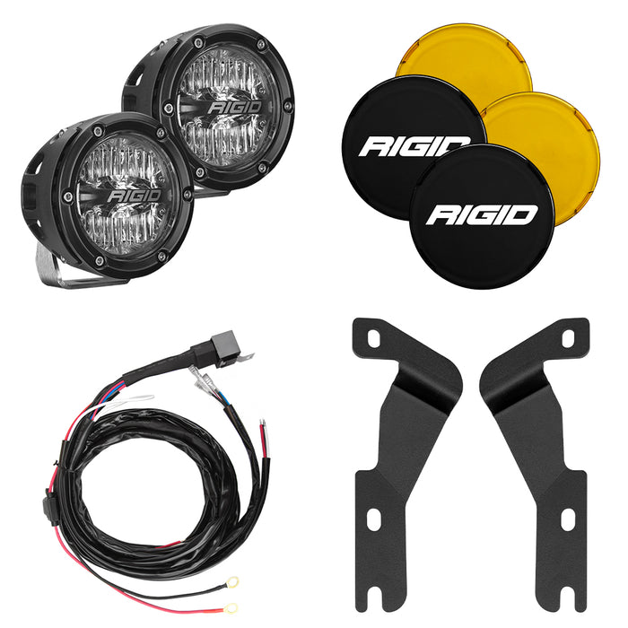 RIGID 2016-2020 Toyota Tacoma A-Pillar Light Kit Includes 4In 360-Series Drive