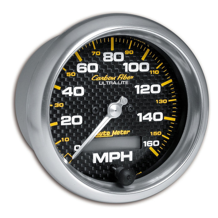 3-3/8 In. SPEEDOMETER 0-160 MPH CARBON FIBER