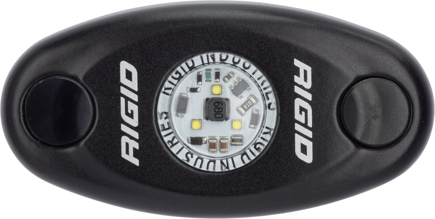 RIGID A-Series LED Light High Power Natural White Black Housing Single