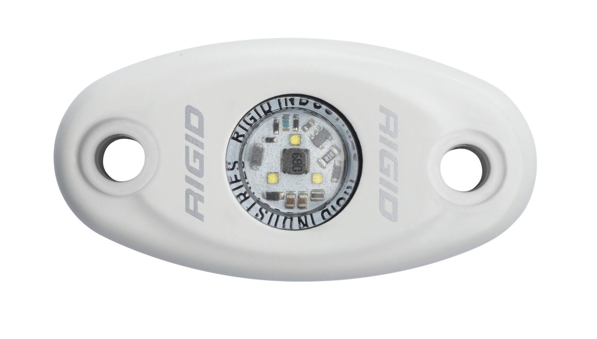 RIGID A-Series LED Light Low Power Natural White White Housing Single
