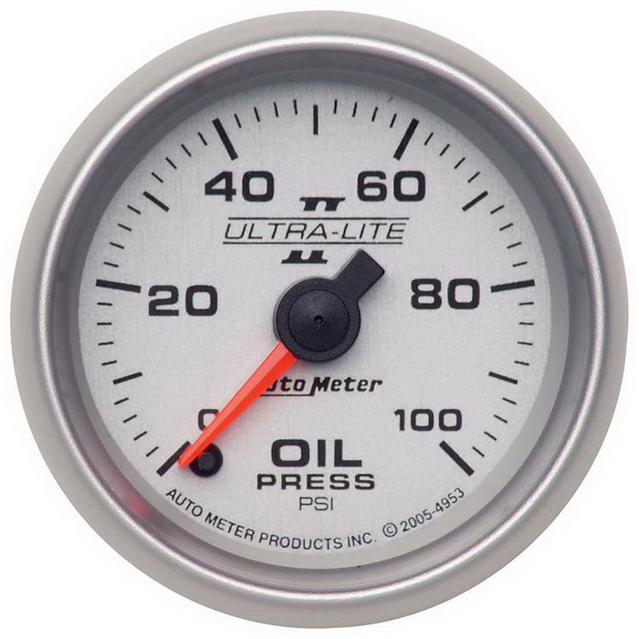 2-1/16 In. OIL PRESSURE 0-100 PSI ULTRA-LITE II