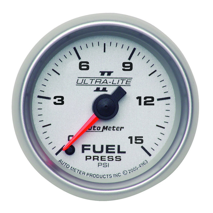 2-1/16 In. FUEL PRESSURE 0-15 PSI ULTRA-LITE II