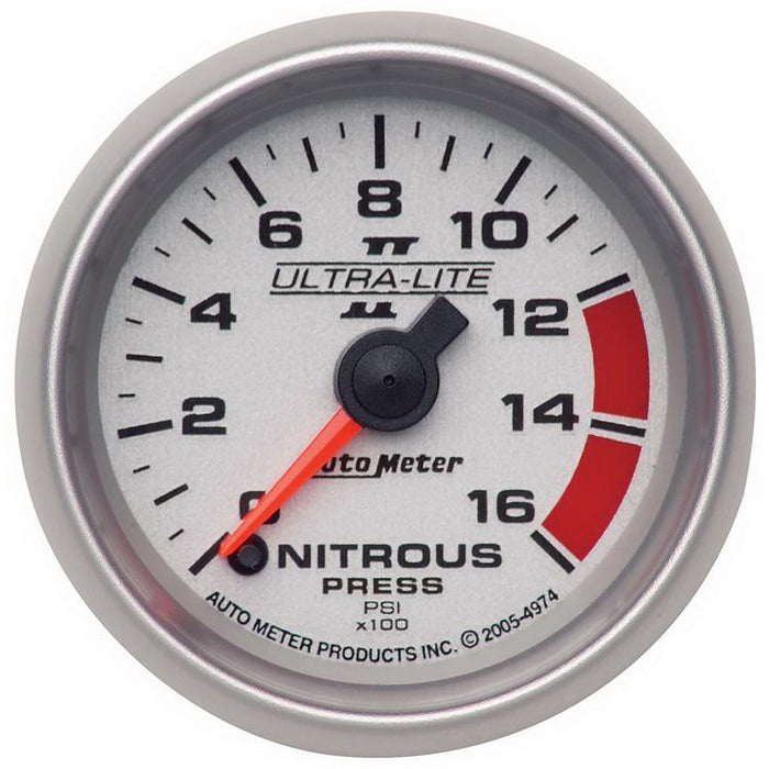 2-1/16 In. NITROUS PRESSURE 0-1600 PSI ULTRA-LITE II