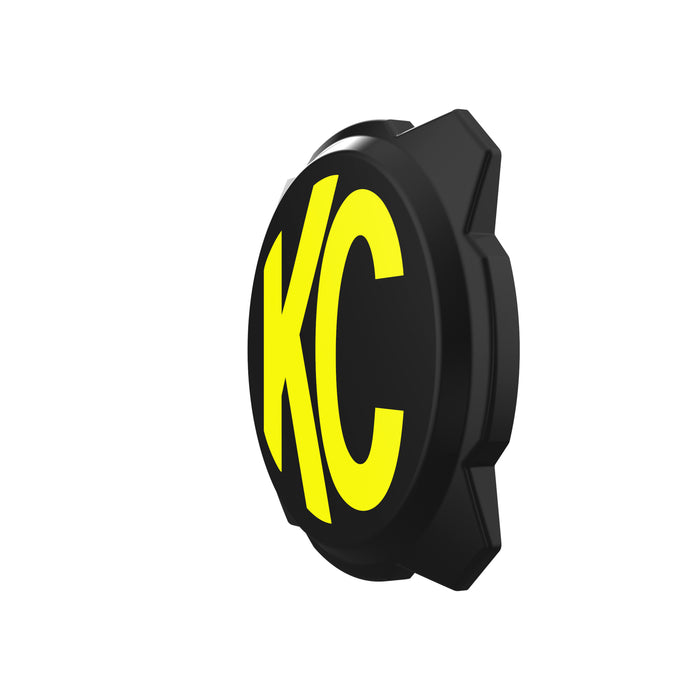 KC Hilites 6 In Pro6 Gravity Light Cover - Black / Yellow KC Logo