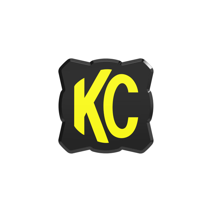 KC Hilites FLEX ERA 1 - Light Cover - Black / Yellow KC Logo