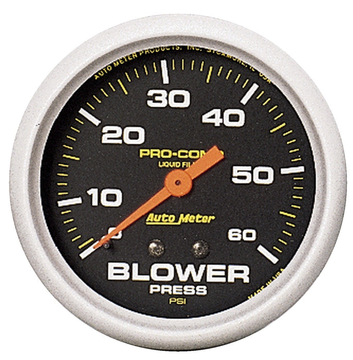 2-5/8 In. BLOWER PRESSURE 0-60 PSI LIQUID FILLED PRO-COMP