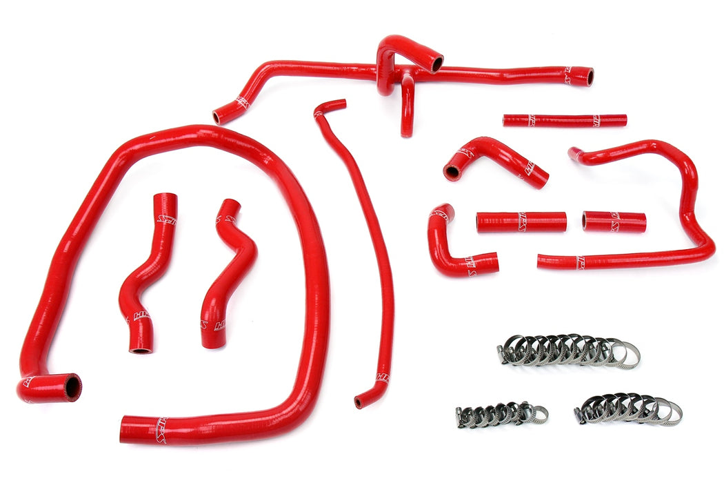 HPS Silicone Heater Coolant Hose Kit 57-1488-RED Red