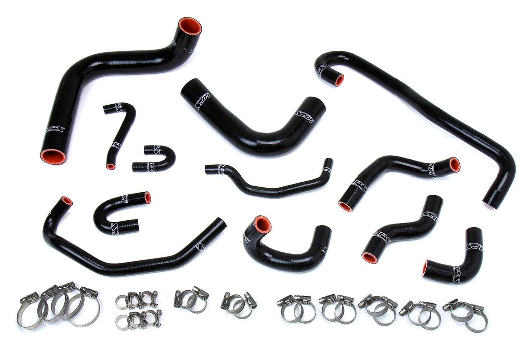 HPS Silicone Radiator and Heater Coolant Hose Kit 57-1656-BLK Black