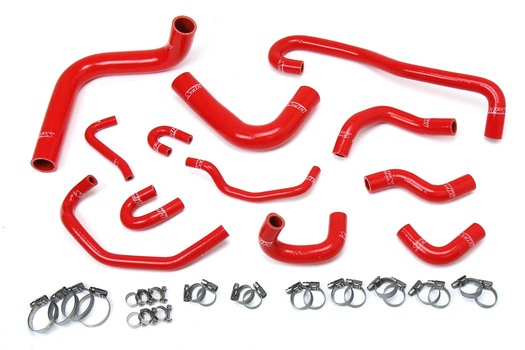 HPS Silicone Radiator and Heater Coolant Hose Kit 57-1656-RED Red