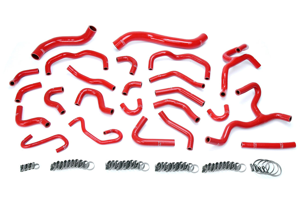 HPS Silicone Radiator and Heater Coolant Hose Kit 57-1670-RED Red