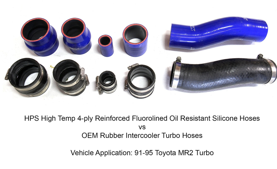 HPS Silicone Intercooler Hose Kit 57-1711-BLK Black