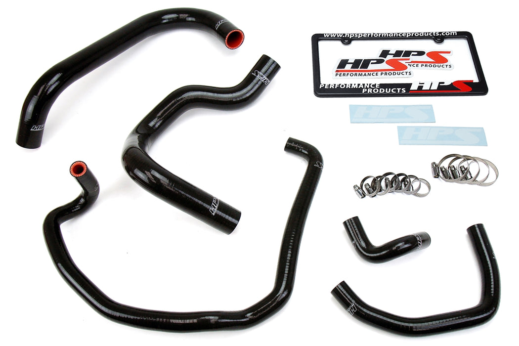 HPS Silicone Radiator and Heater Coolant Hose Kit 57-1746-BLK Black