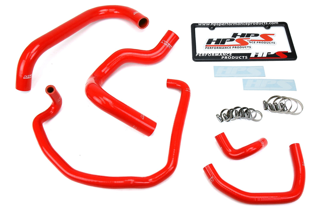 HPS Silicone Radiator and Heater Coolant Hose Kit 57-1746-RED Red