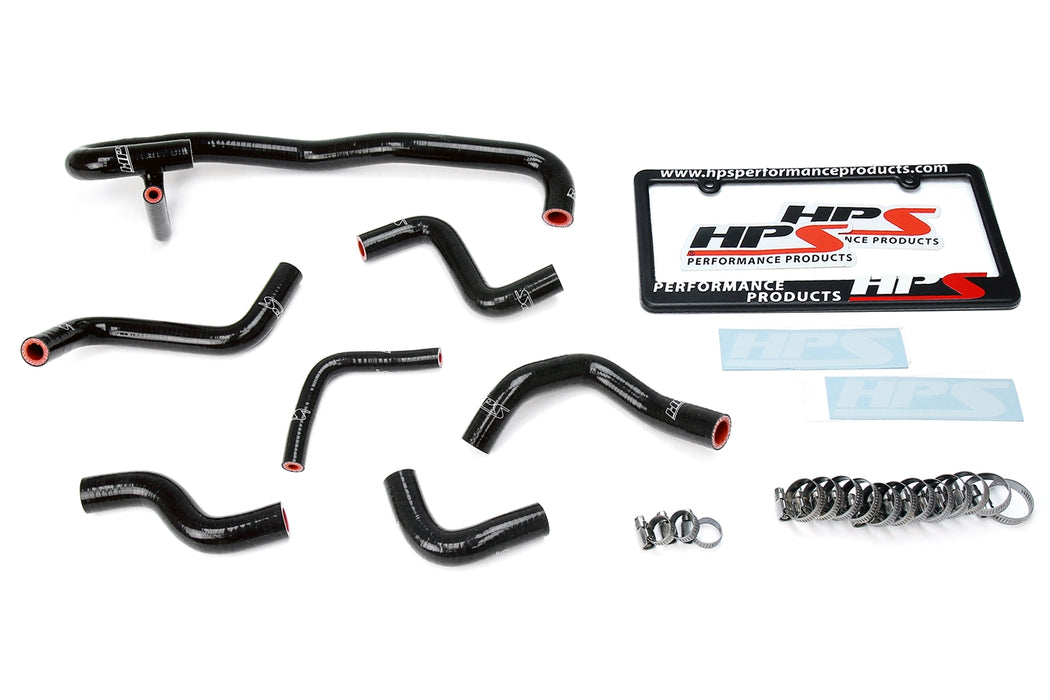 HPS Silicone Heater Coolant Hose Kit 57-1766-BLK Black