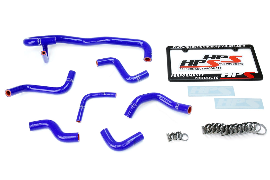 HPS Silicone Heater Coolant Hose Kit 57-1766-BLUE Blue