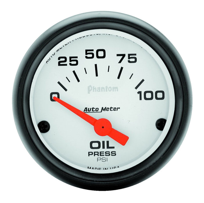 2-1/16 In. OIL PRESSURE 0-100 PSI PHANTOM