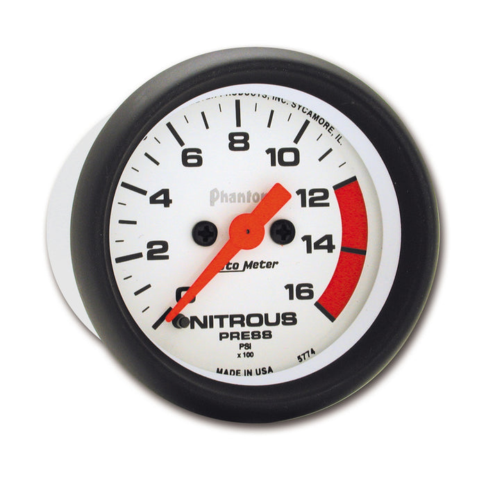 2-1/16 In. NITROUS PRESSURE 0-1600 PSI PHANTOM