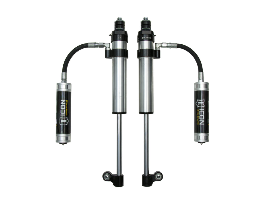 ICON 2005-2023 Toyota Tacoma Rear 2.5 Aluminum Series RXT Remote Reservoir Shocks Pair