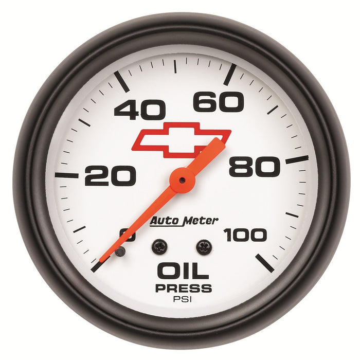 2-5/8 In. OIL PRESSURE 0-100 PSI GM WHITE