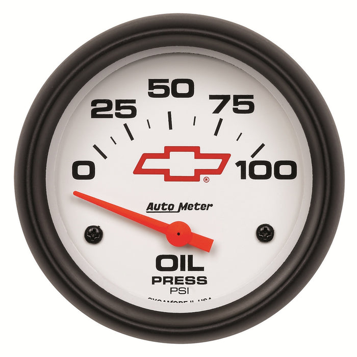 2-5/8 In. OIL PRESSURE 0-100 PSI GM WHITE