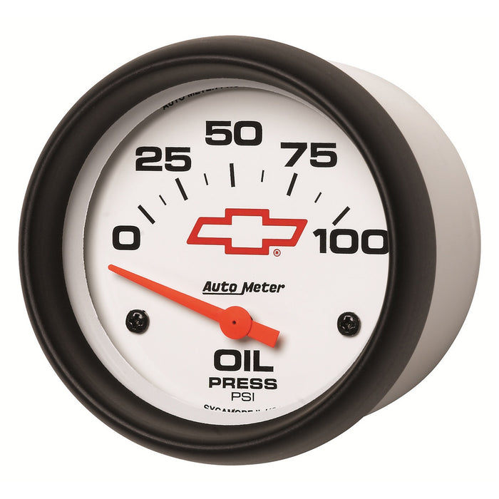 2-5/8 In. OIL PRESSURE 0-100 PSI GM WHITE