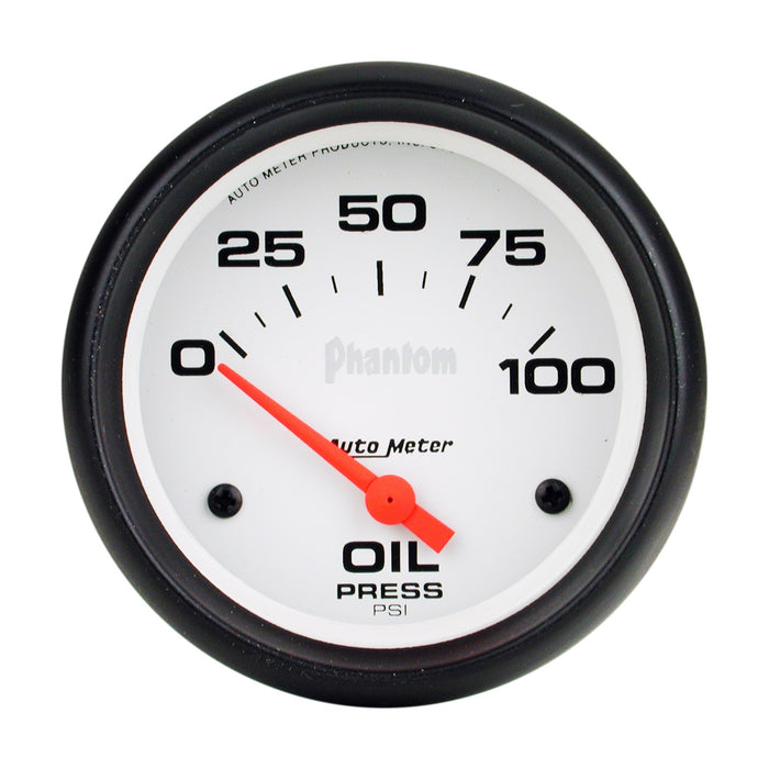 2-5/8 In. OIL PRESSURE 0-100 PSI PHANTOM