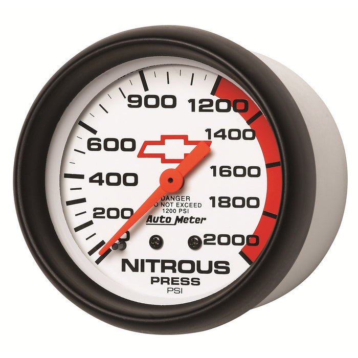 2-5/8 In. NITROUS PRESSURE 0-2000 PSI GM WHITE