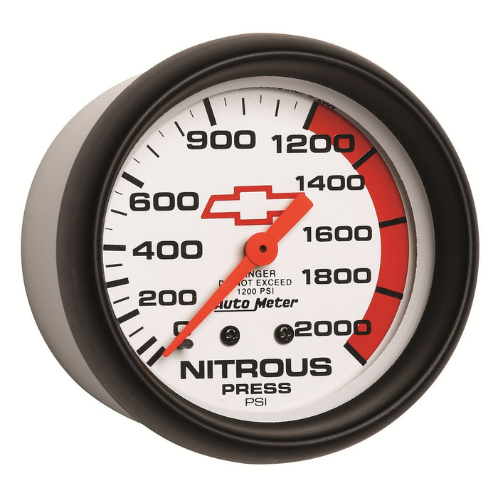 2-5/8 In. NITROUS PRESSURE 0-2000 PSI GM WHITE