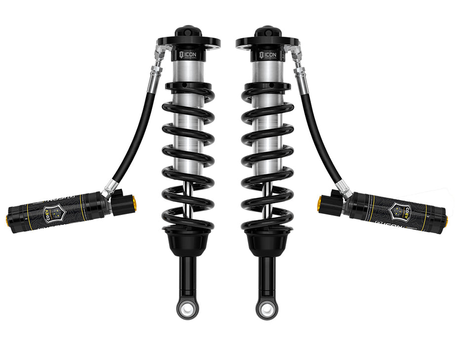 ICON 2022-2024 Toyota Tundra 1.25-3.5" Lift/2023-2024 Sequoia 3-4.5" Lift V.S. 2.5 Series Front Coilover Kit Remote Reservoir W/ CDEV Pair