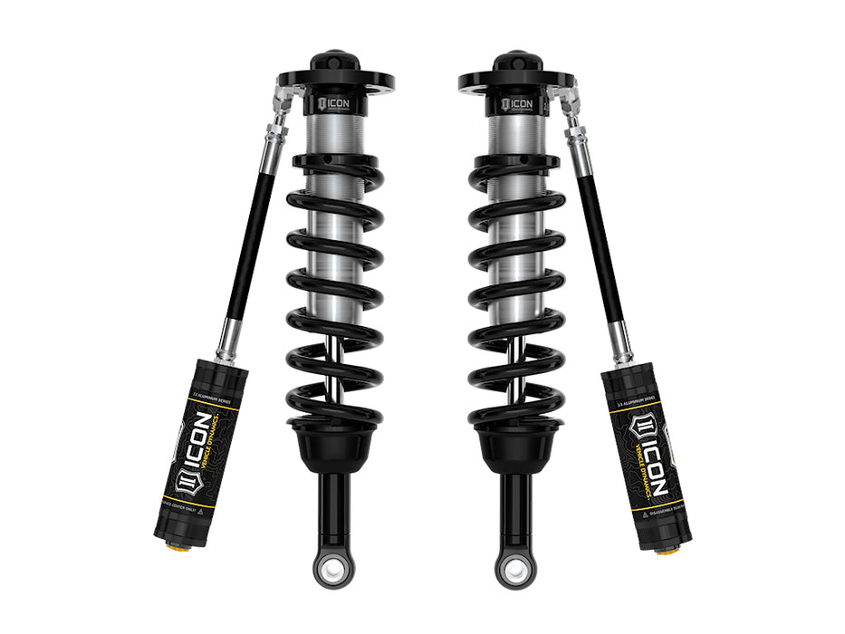 ICON 2022-2024 Toyota Tundra 1.25-3.5" Lift/2023-2024 Sequoia 3-4.5" Lift V.S. 2.5 Series Front Coilover Kit Remote Reservoir Pair