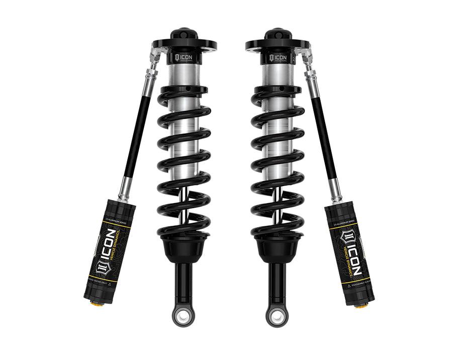 ICON 2022-2023 Toyota Tundra 5-6" Lift 2.5 Remote Reservoir Front Coilover Kit Pair