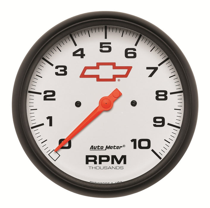 5 In. IN-DASH TACHOMETER 0-10000 RPM GM WHITE