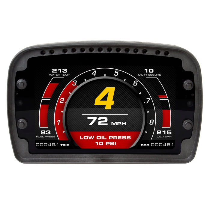 8-1/2 In. W X 5-1/4 In. H X 1-3/8 In. D LCD DASH USER CONFIGURABLE