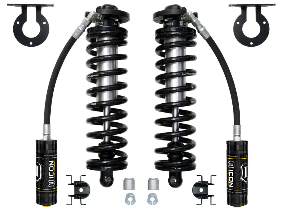 ICON 2005-2023 Ford F-250/F-350 Super Duty 4WD 2.5” Lift 2.5 VS Remote Reservoir Coilover Conversion Kit
