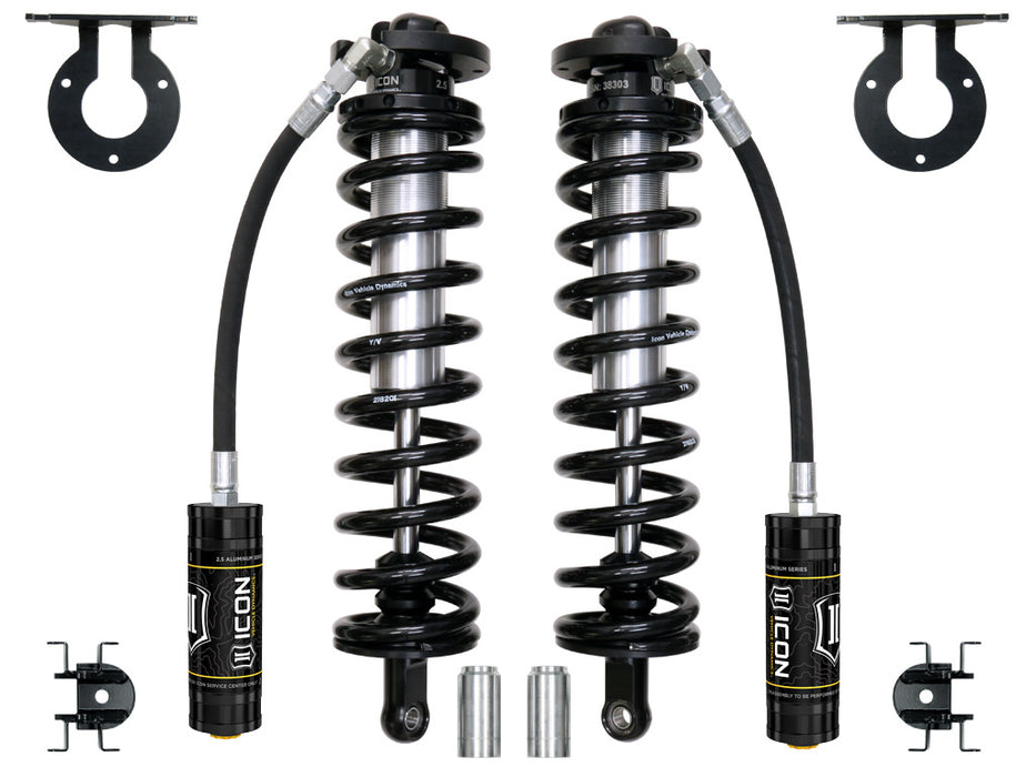 ICON 2005-2024 Ford F-250/F-350 Super Duty 4WD 4-5.5” Lift Front 2.5 V.S. Remote Reservoir Coilover Conversion Kit