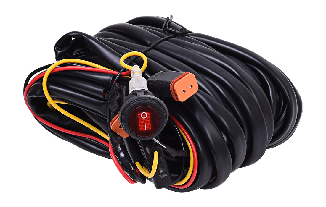 KC Hilites Wiring Harness For Two Backup Lights With 2-Pin Deutsch Connectors