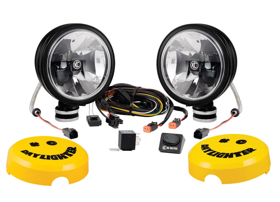 KC Hilites 6 In Daylighter Gravity LED - 2-Light System - SAE/ECE - 20W Driving Beam