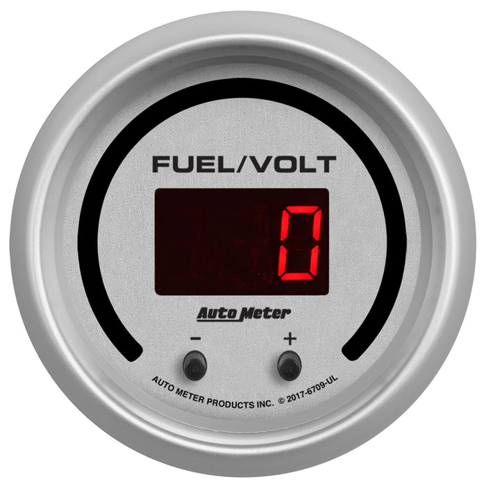 GAUGE  FUEL/VOLT  2 1/16" TWO CHANNEL  SELECTABLE  ULTRA-LITE ELITE DIGITAL