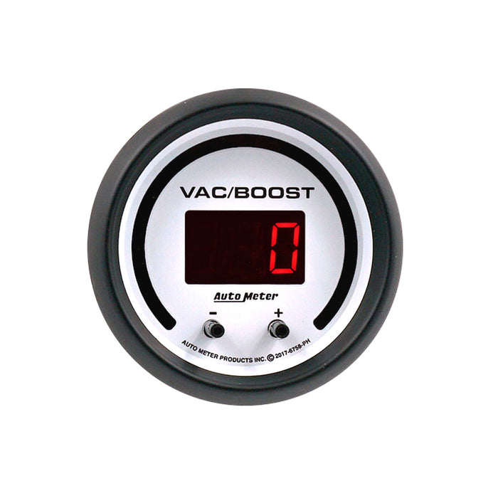 GAUGE  VAC/BOOST  2 1/16"  TWO CHANNEL  SELECTABLE  PHANTOM ELITE DIGITAL