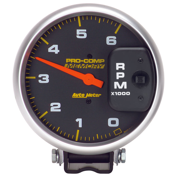 5 In. TACHOMETER 0-6000 RPM DIESEL PEDESTAL W/PEAK MEMORY PRO-COMP