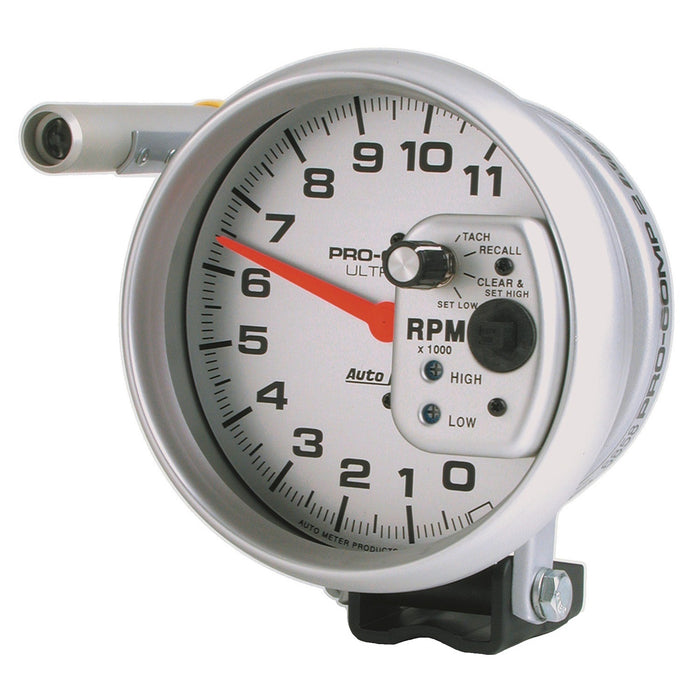 5 In. TACHOMETER 0-11000 RPM PEDESTAL W/ QUICK LITE W/PEAK MEMORY ULTRA-LITE