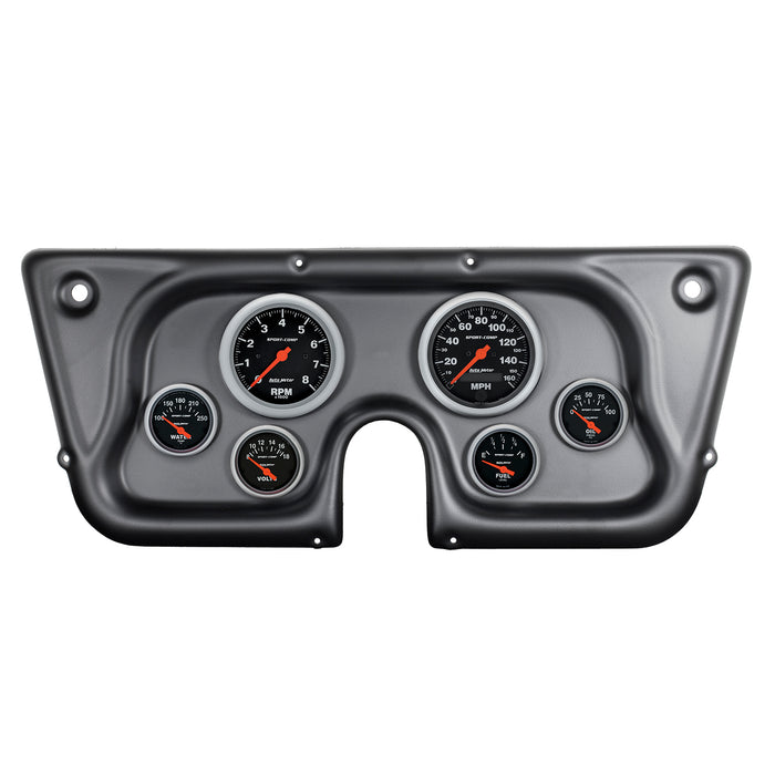 6 GAUGE DIRECT-FIT DASH KIT CHEVY TRUCK C / K / K5 / SUBURBN 67-72 SPORT-COMP