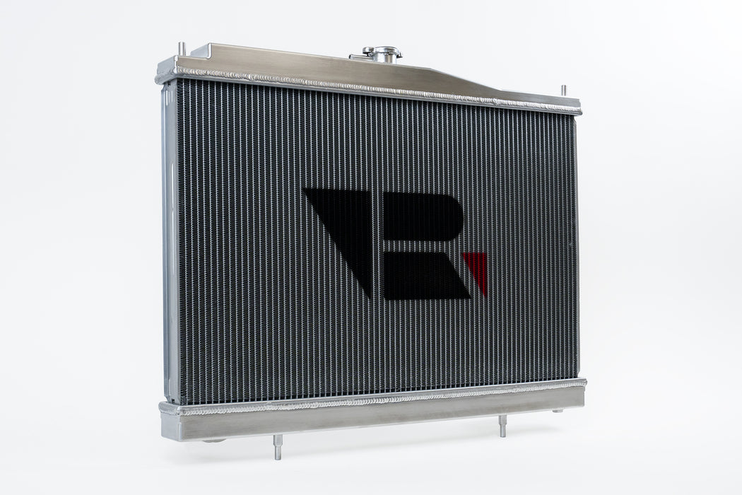 R33 Skyline GT-R/GTS & R34 GT-T Full Billet Aluminum Radiator - Raw Bi ...