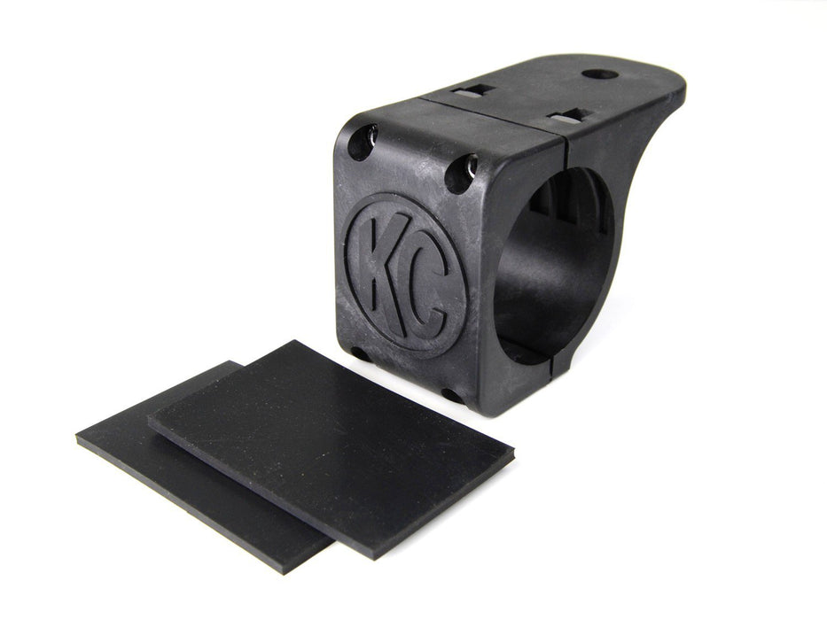 KC Hilites Bracket - Single - Tube Clamp Light Mount - Rubber Adjustment Shims - 2.25 In - 2.5 In