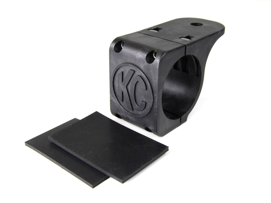 KC Hilites Bracket - Single - Tube Clamp Light Mount - Rubber Adjustment Shims - 2.75 In -3.0 In