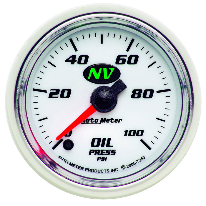 2-1/16 In. OIL PRESSURE 0-100 PSI NV