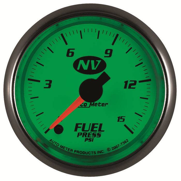 2-1/16 In. FUEL PRESSURE 0-15 PSI NV