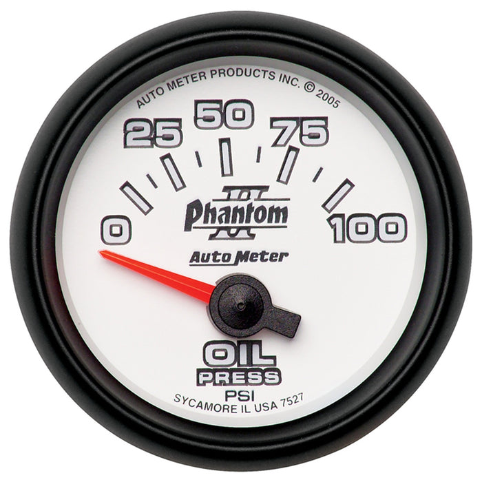 2-1/16 In. OIL PRESSURE 0-100 PSI PHANTOM II