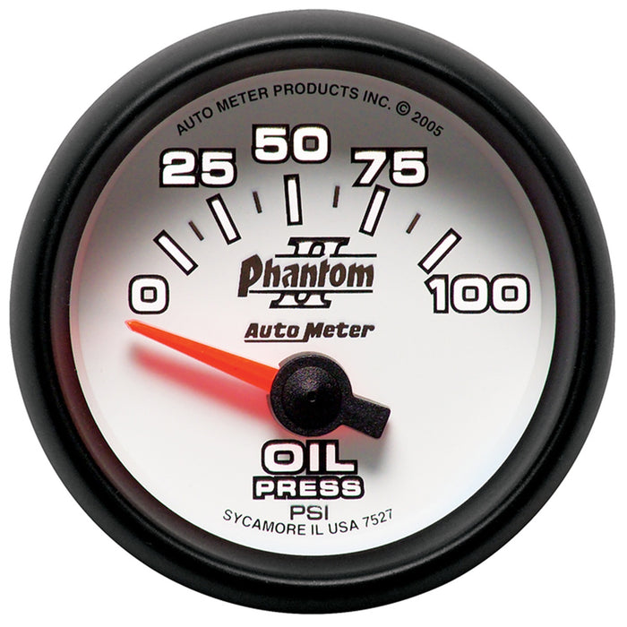 2-1/16 In. OIL PRESSURE 0-100 PSI PHANTOM II